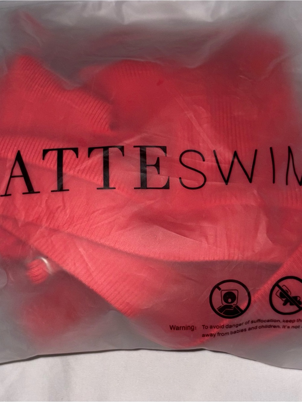 MATTE SWIM- Red Ribbed Two-Piece Bikini Set - Picture 2 of 2
